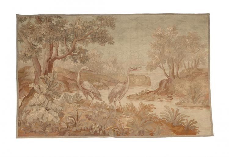 An Aubusson tapestry fragment
