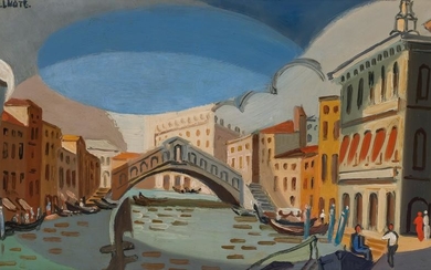 Andre Lhote 1885-1962 (French) Vue de Venice, 1952 oil