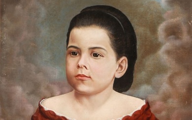 Antique Portrait (19th c.) "Young Lady"