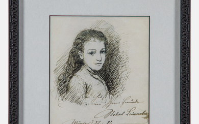 Anton Robert Leinweber, (1845-1921) - Portrait of a Girl