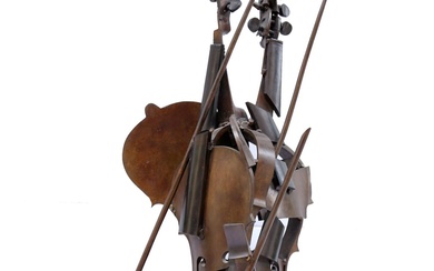 ** Arman 1928-2005 (French, American) Cubist composition, 1982 bronze...