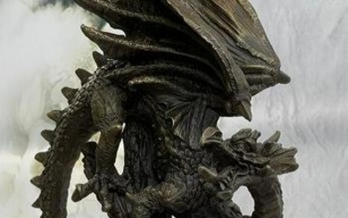 Asian Dragon Bronze Sculpture
