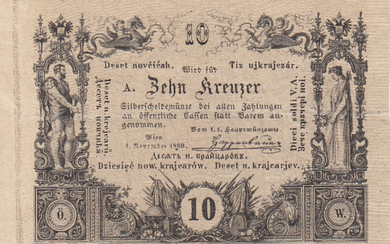 Austria 10 Kreutzer 1860