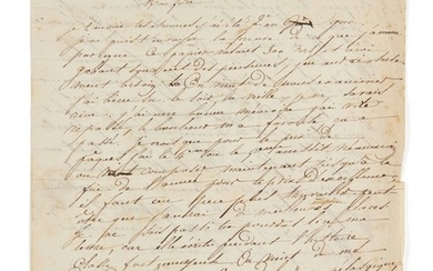 BAUDELAIRE, Charles (1821-1867) Lettre autographe signée à son demi-frère Alphonse