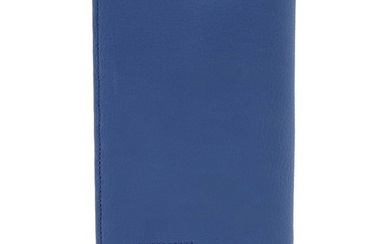 BVLGARI Bulgari Octo Bifold Long Wallet Leather Blue 38648