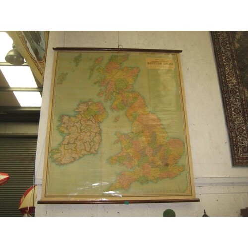Bartholomews General Map of the British Isles, Classroom Siz...