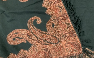 Black and Rust Paisley Women’s Scarf