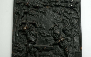 Blacksmith Midgets - Old Massive Iron Plaque