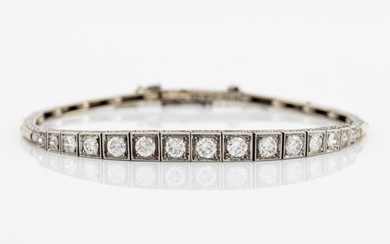 Bracelet, 18K white gold with brilliant-cut diamonds, Stockholm, 1942