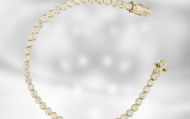 Bracelet: luxurious attractive tennis bracelet with diamonds, ca....