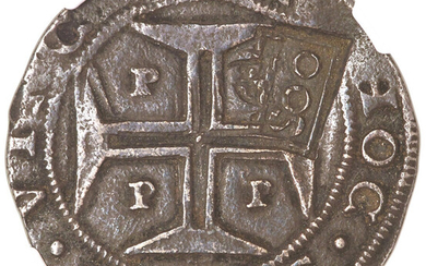 Brazil: , Pedro II Counterstamped 500 Reis ND (1688) XF40 NGC,...