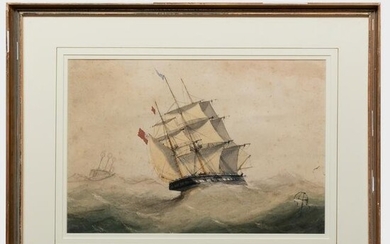 British School: A Ship Beating Up the Channel