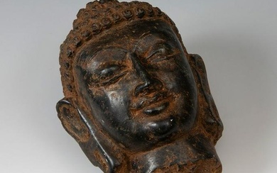 Buddha. India, probably 19th century. Carved stone.