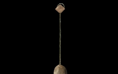 Byzantine Silver Spoon with Lozenge Finial