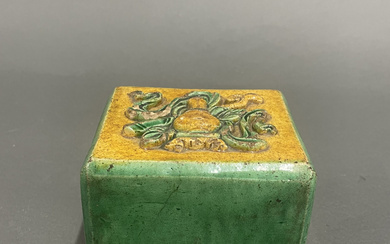 CHINESE POTTERY CASE.