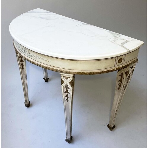 CONSOLE TABLE, early 20th century, Strawberry Hill Gothic st...