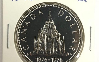 Canada Silver Dollar 1876-1976 "Library Of Parliament"