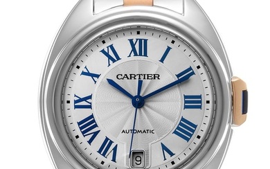 Cartier Cle Steel Rose Gold Automatic Ladies