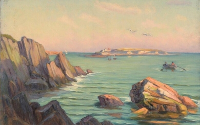 Charles WISLIN (1852-1932) Barque à Raguenès...