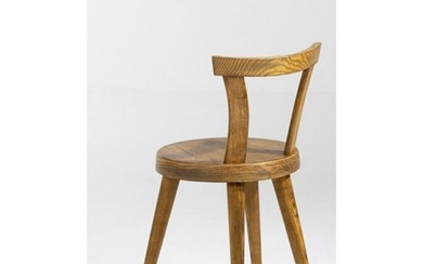 Charlotte Perriand (1903-1999) Quadripod variation on Model N°20 Chair Ash wood Edited by