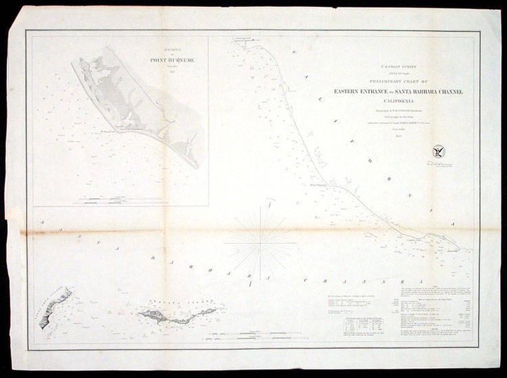 Chart of Eastern Entrance to Santa Barbara Channel