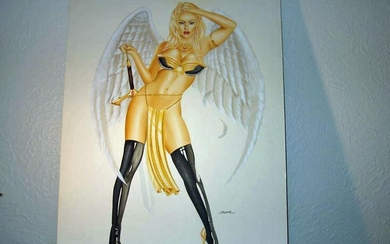 Chavez, Mario, Original pin-up Art 2004: Angel