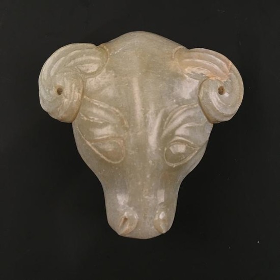 Chinese Jade Buffalo Head
