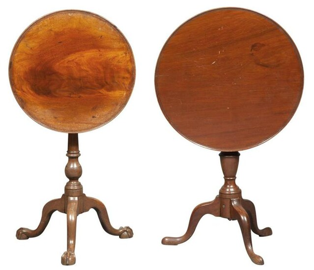 Chippendale Walnut Tripod Stand; Together with a