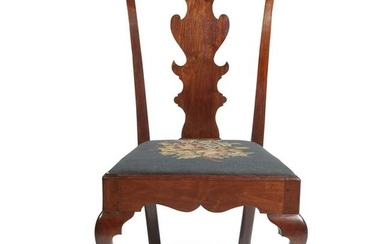 Chippendale carved walnut side chair, Philadelphia, PA