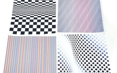 Collection 4 Bridget Riley Posters Including Pause
