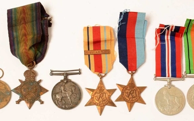 Collection of WWI and WWII war medals