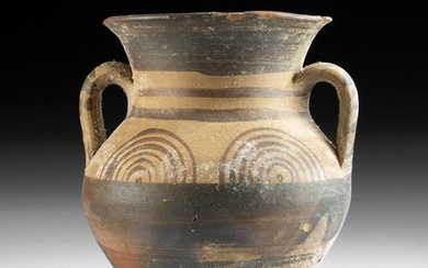 Cypriot Pottery Twin-Handled Vessel