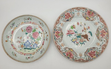Deux plats ronds en porcelaine, Chine, Compagnie... - Lot 14 - Ader