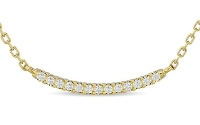 Diamond 1/6 ct tw Fashion Necklace in 10K Yellow Gold