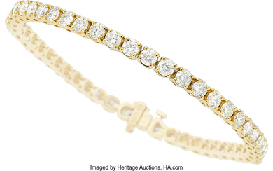 Diamond, Gold Bracelet Stones: Full-cut diamonds weighing a total...