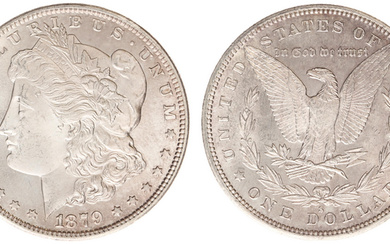 Dollar 1879-S - Morgan (KM110) - Obv: Laureate liberty head...