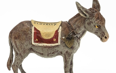 Donkey with Hinged Neck - Large, Spelter Bank