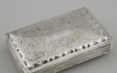 Dutch Silver Cigar Case, probably Cornelis Monteban