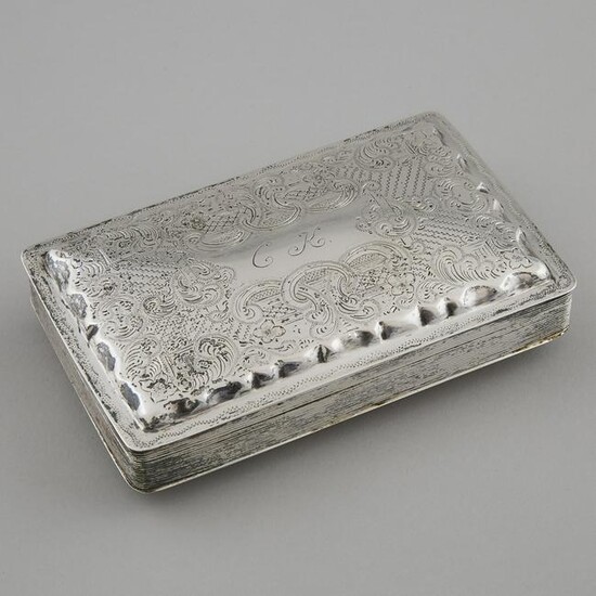 Dutch Silver Cigar Case, probably Cornelis Monteban