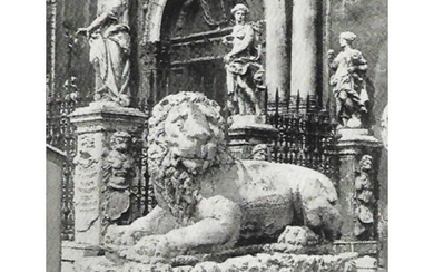 Early 1900's Half-tone Print, #262 Lion at Left, Arsenal, Venice