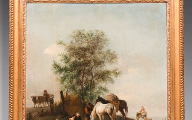 Ecole HOLLANDAISE du XVIIIe siècle, d'après WOUWERMANS