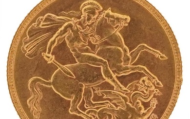 Edward VII 1908 gold sovereign, Perth Mint