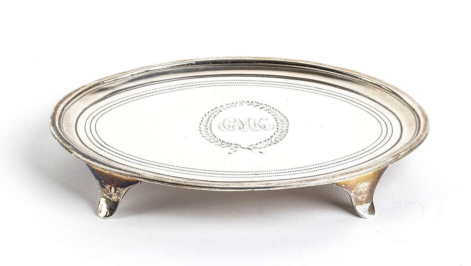 English Georgian silver salver - London 1818, mark of...