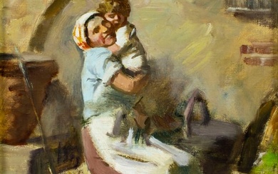 Ezio Marzi (Italy,1875-1955) oil painting