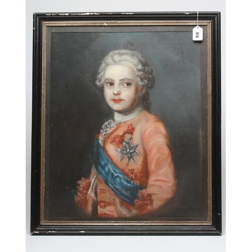 FRENCH SCHOOL(?) (18th Century), Portrait of Boy, pastel, un...
