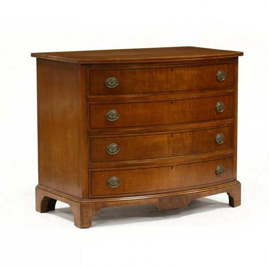 Federal Style Inlaid Maple Chest of Drawers