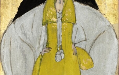Femme au manteau jaune, Georges Lepape