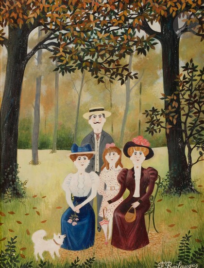 Fernand BOILAUGES (1891-?) Portrait de famille... - Lot 14 - Ader