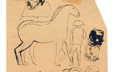 Figure e cavallo, Mario Sironi (Sassari 1885 - Milano 1961)
