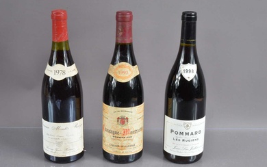 Five bottles of Burgundy